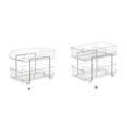 thumbnail image 3 of Amaiiu Storage Shelf Portable Dual Layer Transparent Replacement Slideable Household Makeup Cosmetic Toiletries Holder Organizer Type 2, 3 of 10