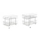 thumbnail image 4 of Inteprter Estante de almacenamiento portátil de doble capa de repuesto con mango deslizante para el hogar, baño, maquillaje, organizador de Organizadores de utensilios de cocina, 4 of 6