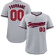 thumbnail image 3 of Camiseta de béisbol de estilo clásico personalizada con letras y números impresos, camiseta deportiva de práctica para adultos, 3 of 5