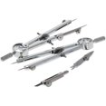 thumbnail image 1 of Utoolmart Spring Bow Compass Protractor Set with Lock for Drafting Drawing Math 2 in 1 Set, 1 of 3