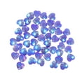 thumbnail image 1 of MasteelfCA 50 Pcs Perles en Résine Polymère 12mm Couleur AB Solide Diamant Rond Strass Perles en Vrac Bricolage Accessoires de Bijoux Écailles de Poisson (AB Violet, en Forme de Cœur), 1 of 7