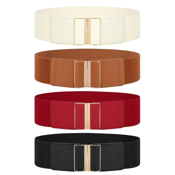 Cinturón JASGOOD, amplio y elástico, para mujer, vestido x4