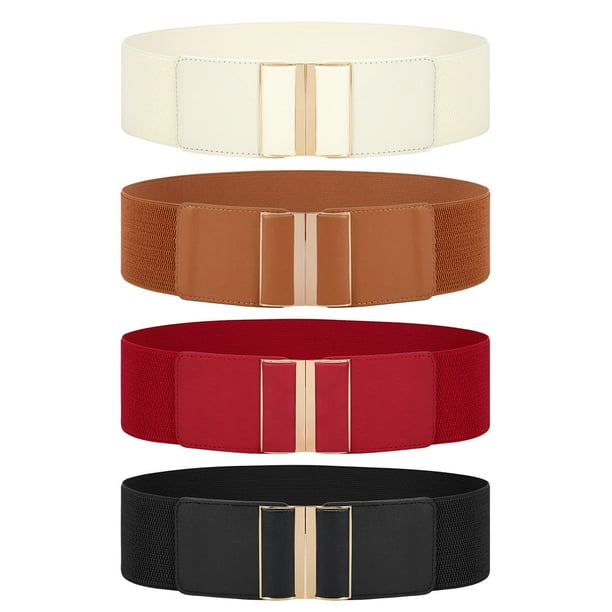 Cinturón JASGOOD, amplio y elástico, para mujer, vestido x4