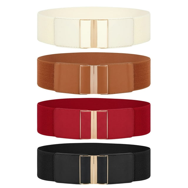 Cinturón JASGOOD, amplio y elástico, para mujer, vestido x4