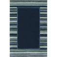 thumbnail image 6 of SAFAVIEH Martha Stewart Striped Border Wool Area Rug, Wrought Iron, 4' x 6', 6 of 7