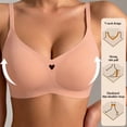 thumbnail image 6 of qelini Wireless Push up Bra Plus Size for Women Lightly Lined Full Coverage T-Shirt Bra with Lift Support & Back Smoothing, 6 of 7