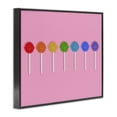 thumbnail image 2 of Stupell Industries Contemporary Row of Rainbow Lollipops Black Framed Giclee Art, 14 x 11, by LISH Creative, 2 of 8
