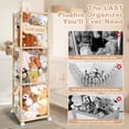 thumbnail image 3 of Banchry Wood Zoo para guardar animales de peluche con ruedas, 138 cm, 3 of 7