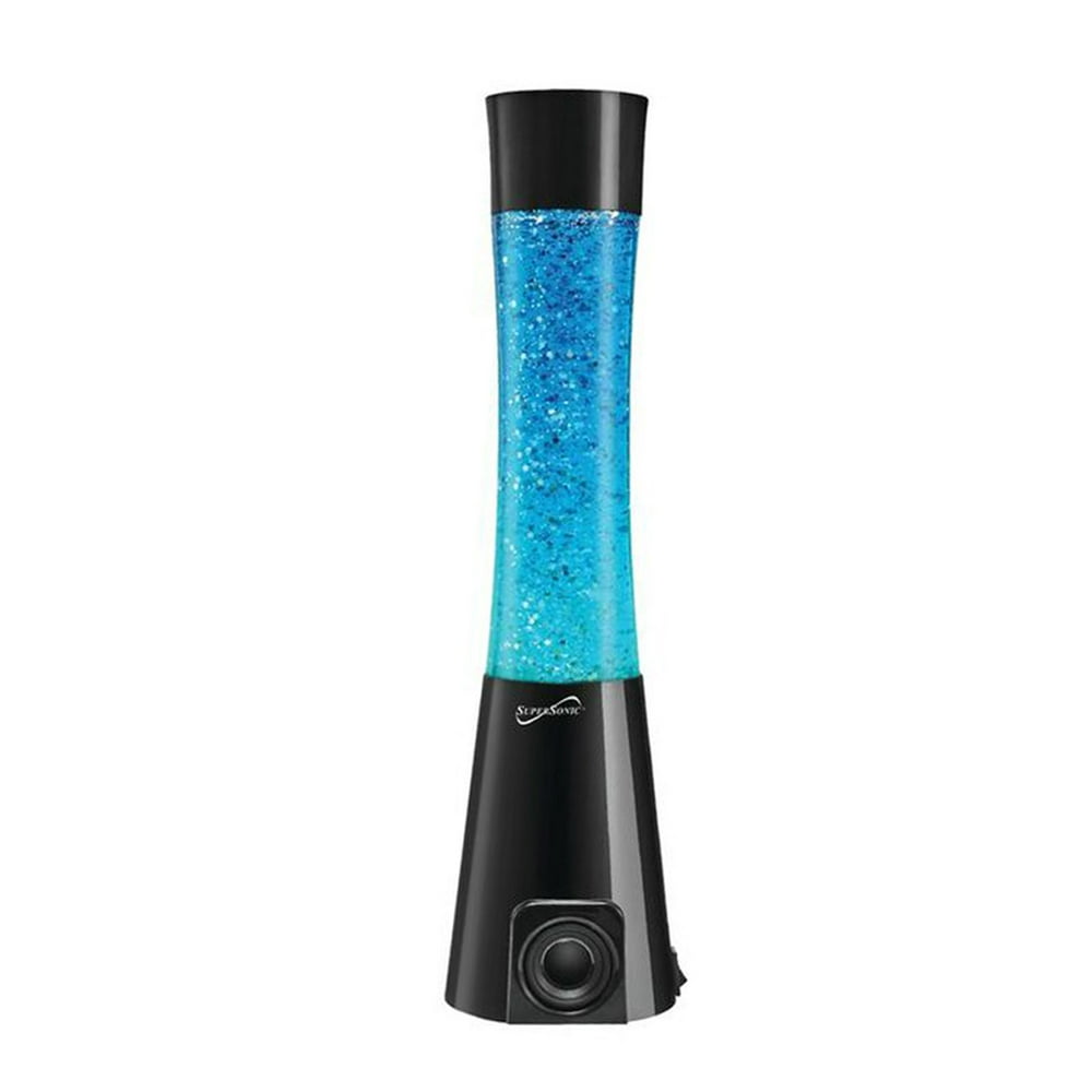 Supersonic Glitter Lamp Speaker Blue