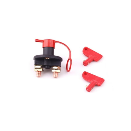 Battery Isolator Solenoid 12v Battery Isolator Disconnect Cut Off Power Kill Switch for Car Truck Boat Vehicles ()