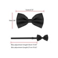 thumbnail image 4 of CORBATA DE LAZO PREATADA INSPIRE CHIC PARA EL DÍA DEL PADRE, HOMBRES, CON PUNTOS DE POLKA, CORBATAS DE BODA, TAMAÑO ÚNICO, NEGRO, 4 of 5