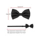 thumbnail image 4 of CORBATA DE LAZO PREATADA INSPIRE CHIC PARA EL DÍA DEL PADRE, HOMBRES, CON PUNTOS DE POLKA, CORBATAS DE BODA, TAMAÑO ÚNICO, NEGRO, 4 of 5