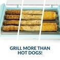 thumbnail image 3 of Nostalgia NCLHDRTO8AQ Hot Dog Roller & Bun Warmer, Aqua, 3 of 7