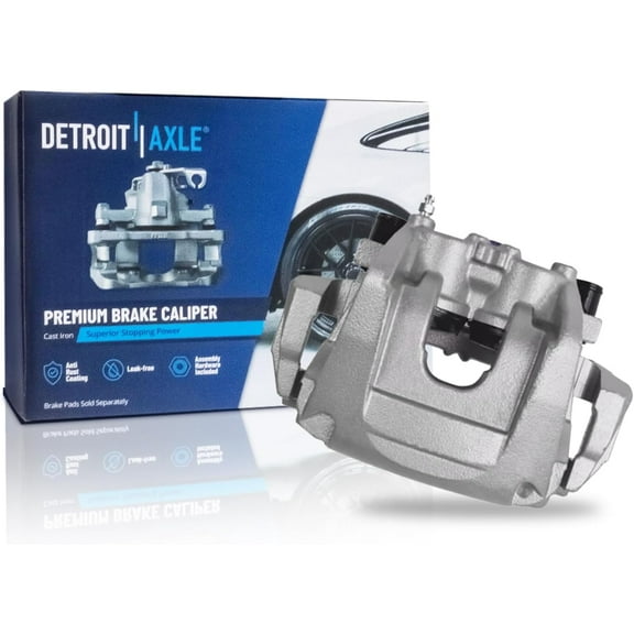 Detroit Axle - Front Right Brake Caliper for Ford 2017-2019 Fusion 2017-2020 Lincoln Continental MKZ, Disc Brake Caliper with Bracket Replacement