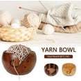 thumbnail image 2 of Wooden Yarn Storage Bowl Yarn Organizer Knitted Crochet Wool Storage Bowl Sewing Supplies Handmade Organizer Storage, 2 of 5