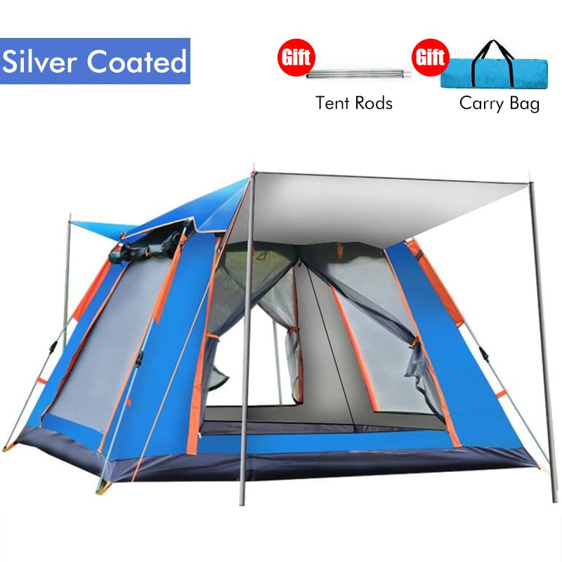 4-6 Person Automatic Setup Family Camping Tents, UV Protection Waterproof  Windproof Shelter Dome Tent with Storage Bag Thanksgiving Christmas Gifts
