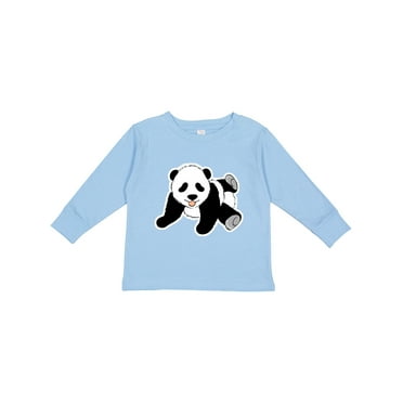Inktastic Baby Panda Playing Boys or Girls Long Sleeve Toddler T-Shirt