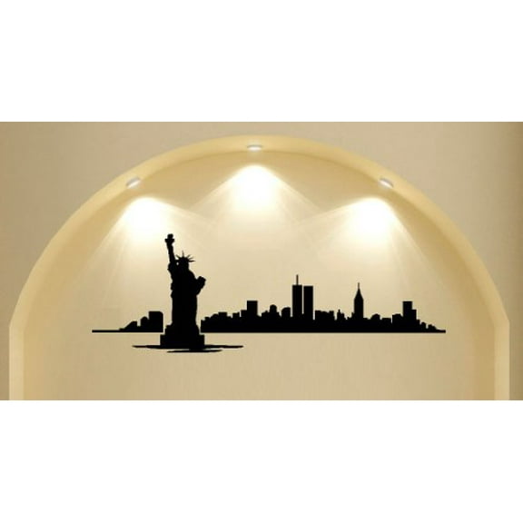 NEW YORK CITY SKYLINE #1 ~ WALL DECAL 13" X 40"