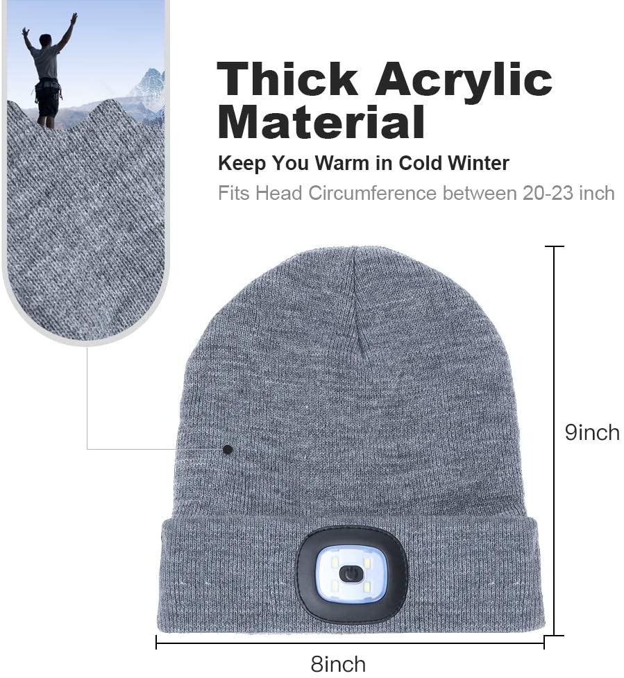 axGear Bluetooth LED Beanie Hat 