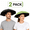 Black+Matcha green, variant on 2 Pack Adjustable Umbrella Hat for Adults, Hands Free Head-Mounted Sun Shade Umbrella Cap for Fishing, Camping, Gardening, Hiking, Yard Work and Outdoor Activities