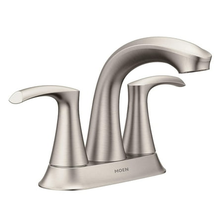 Moen 84137SRN Graeden Spot Resist Brushed Nickel 2-handle 4-in Centerset Bathroom Faucet