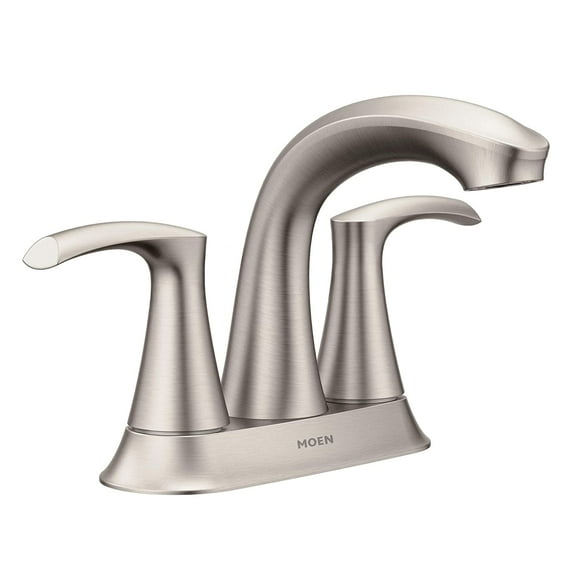 Moen 84137SRN Graeden Spot Resist Brushed Nickel 2-handle 4-in Centerset Bathroom Faucet