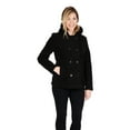 thumbnail image 4 of Women's Fashion Pea Coat With Hood, 4 of 5