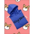thumbnail image 3 of Corgi Mom Lettering Hoodie Women -Image by Shutterstock, Female Small, 3 of 4