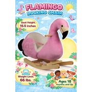 Ponyland Flamingo Rocking Chair for Infants and Toddlers - Plush Toy with Safety Features