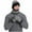 Black, variant on Men's Winter Woolen Hat Sets with Stripe Color Block Knitted Hats Scarves Gloves Included for Cold Weather Providing Warmth(Black,Free Size)