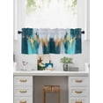 thumbnail image 5 of Valances for Windows Abstract Art Rod Pocket Cafe Window Treatments Valance Curtains for Kitchen Bathroom Laundry Basement Windows 42"x18", 5 of 9
