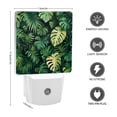 thumbnail image 3 of Square LED Night Lights Lamp with Dusk to Dawn Sensor, Dense Monstera And Palm Leaves Night Light Plug Into Wall for Kids Room, Bedroom, Bathroom, Kitchen, Hallway, 3 of 3