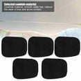 thumbnail image 3 of BIMZUC 5pcs Archery Arrow Rest Adhesive Silent Bow Stick Plate Premium Cowhide Leather Outdoor Target Shooting Accessories Universal Replacement For Recurve Bows Black, 3 of 9