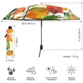 thumbnail image 3 of FORMRS Travel Umbrella Folding Auto Open Close Windproof Rain UV Protection, Beige Leaves, 3 of 8