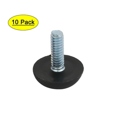 

Unique Bargains 10pcs M6x20mm Thread Adjuster Screw On Furniture Glide Leveling Foot
