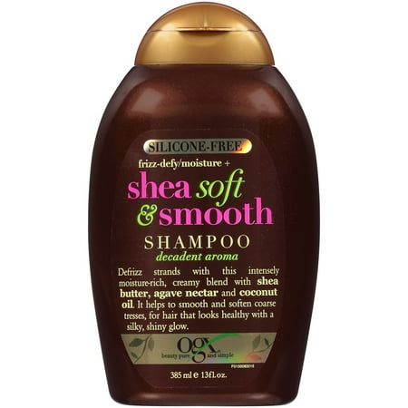 OGX Shea Soft & Smooth Shampoo, 13.0 FL OZ (Best Shampoo For Smooth Straight Hair)