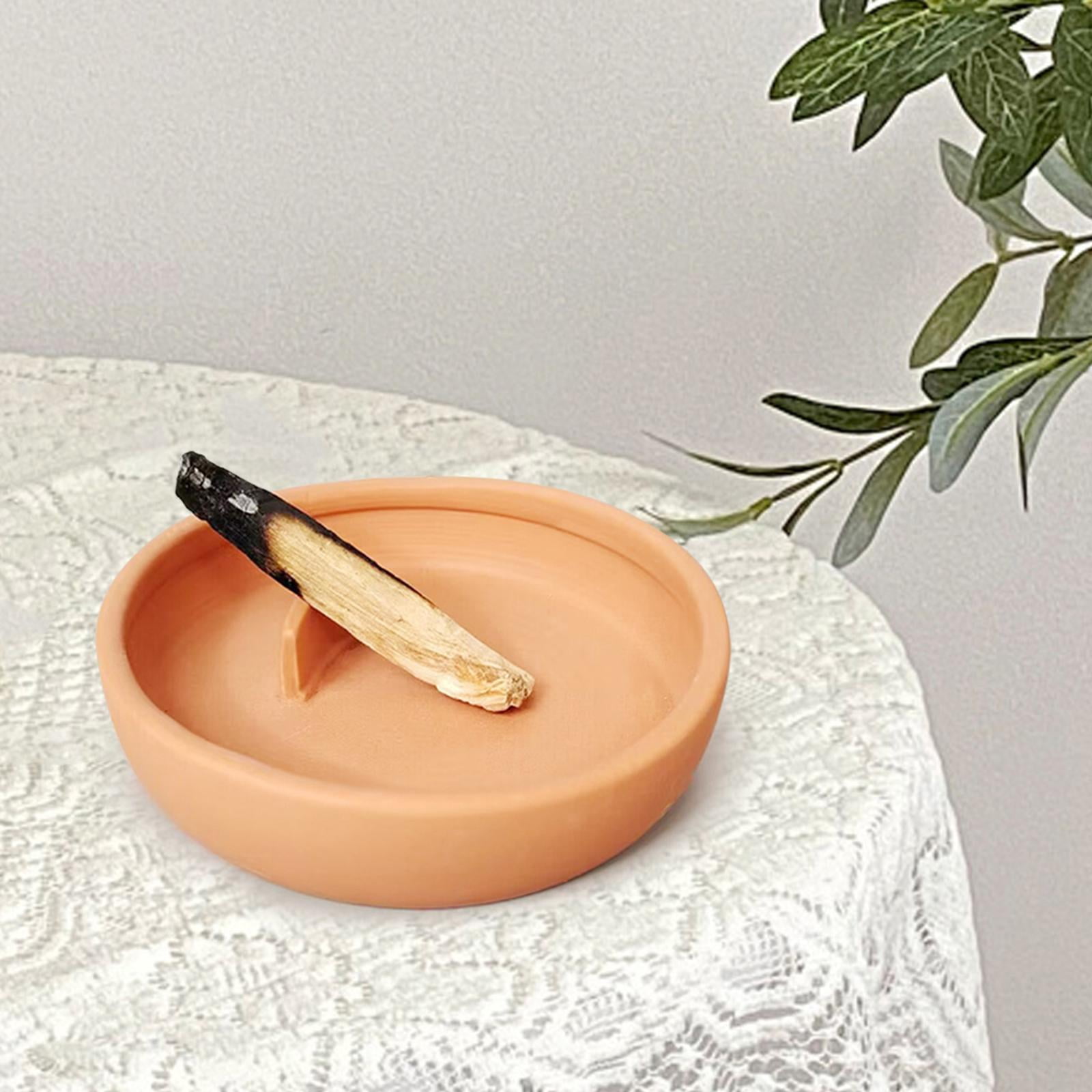 WLPZXP Incense Burner Artistic Dia 5.43inch Palo Santo Sticks Holder Ceramic Censer for