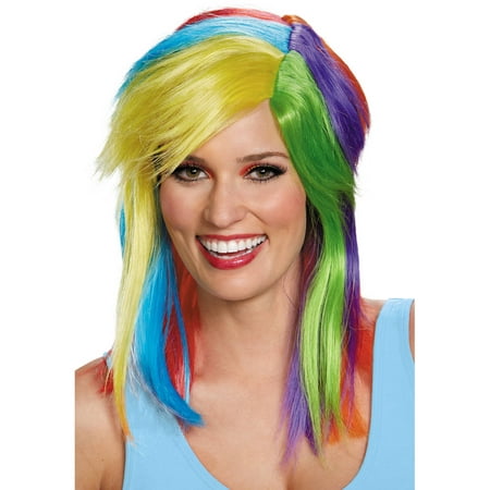 My Little Pony Rainbow Dash Wig Adult Halloween Costume Accessory