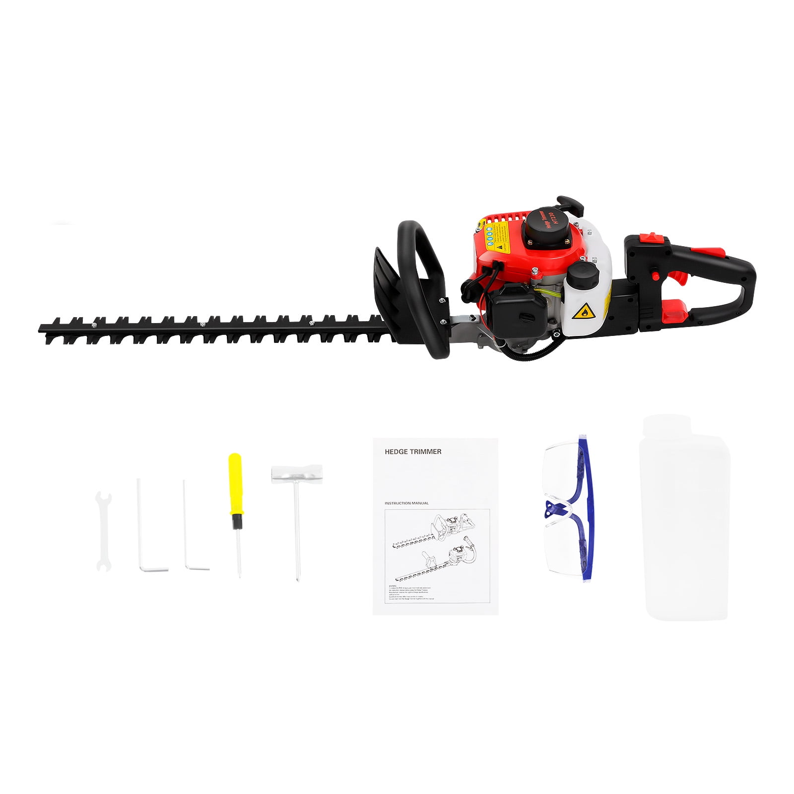 Petrol Hedge Trimmer Lightweight Engine Garden Brush Cutter 22.5cc 9000r/min