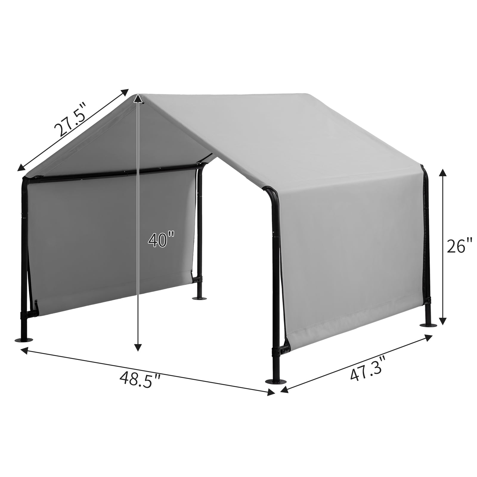 Pet Tent, Waterproof UV-Resistant Pet Shelter with Durable Iron Frame & PVC-Coated Fabric for Cats, Small Dogs, Rabbits