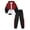 Red, variant on PureChapter Boys Clothing Sets Color Block Zip Up Hooded Jacket & Jogger Pants 2-Piece Tracksuit for Kids 7-14