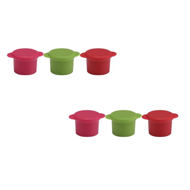 Oleegame 2PC Wine Bottle Cap Reusable And Sealing Cap Silicone Cork Keeps Wine Fresh For Days In Air Tightness Set Of 3