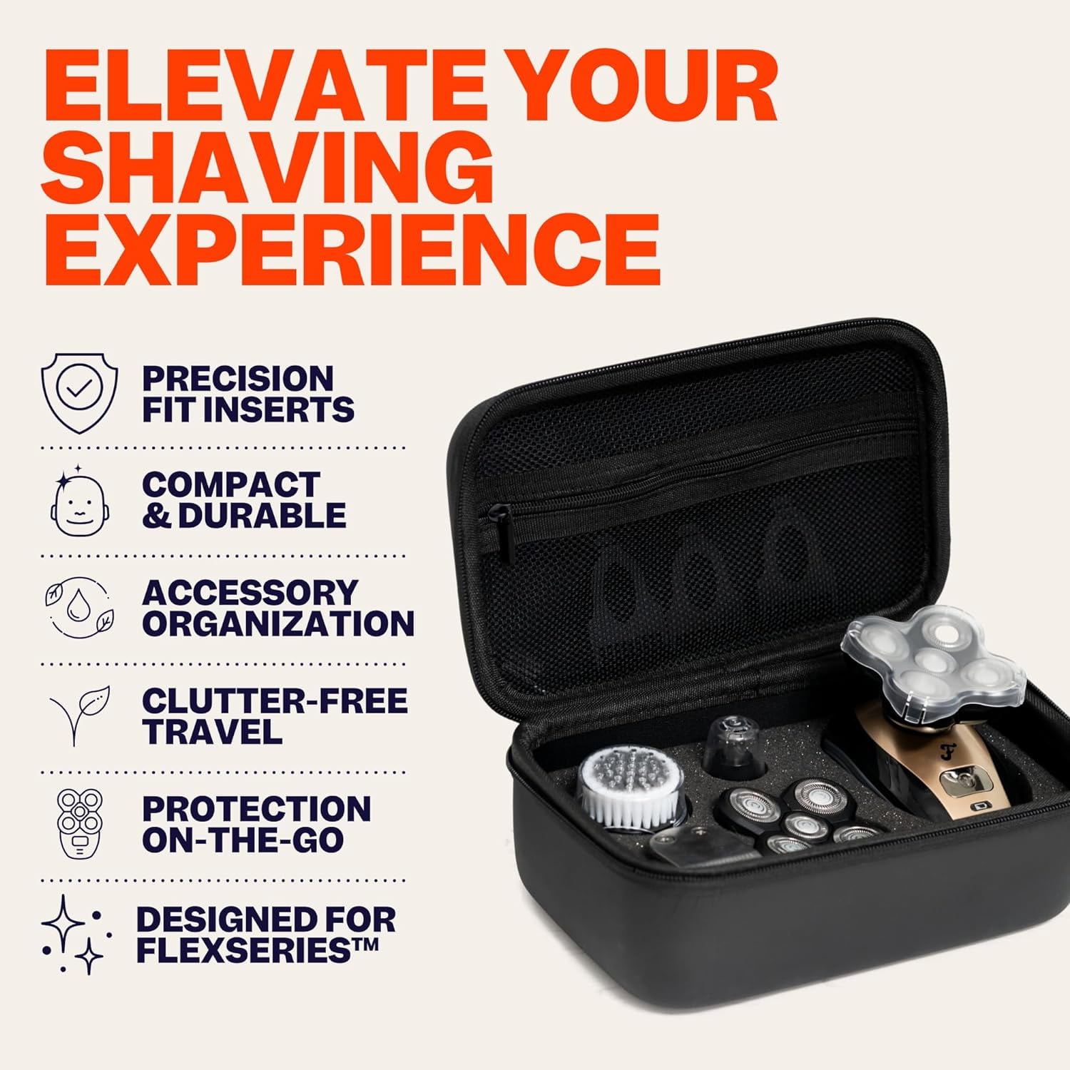 Freebird FlexSeries Travel Case - Men's Toiletry Bag, Shaving Kit Case