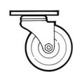 thumbnail image 2 of Channel Manufacturing CPS54H High-Temp Swivel Plate Caster, 2 of 2