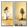 thumbnail image 2 of Designart "Golden Hour Glow in Countryside Tree II" Landscape Forest Framed Wall Art Set Of 2 - Country Yellow Gallery Wall Frame Set For Home Decor, 2 of 6