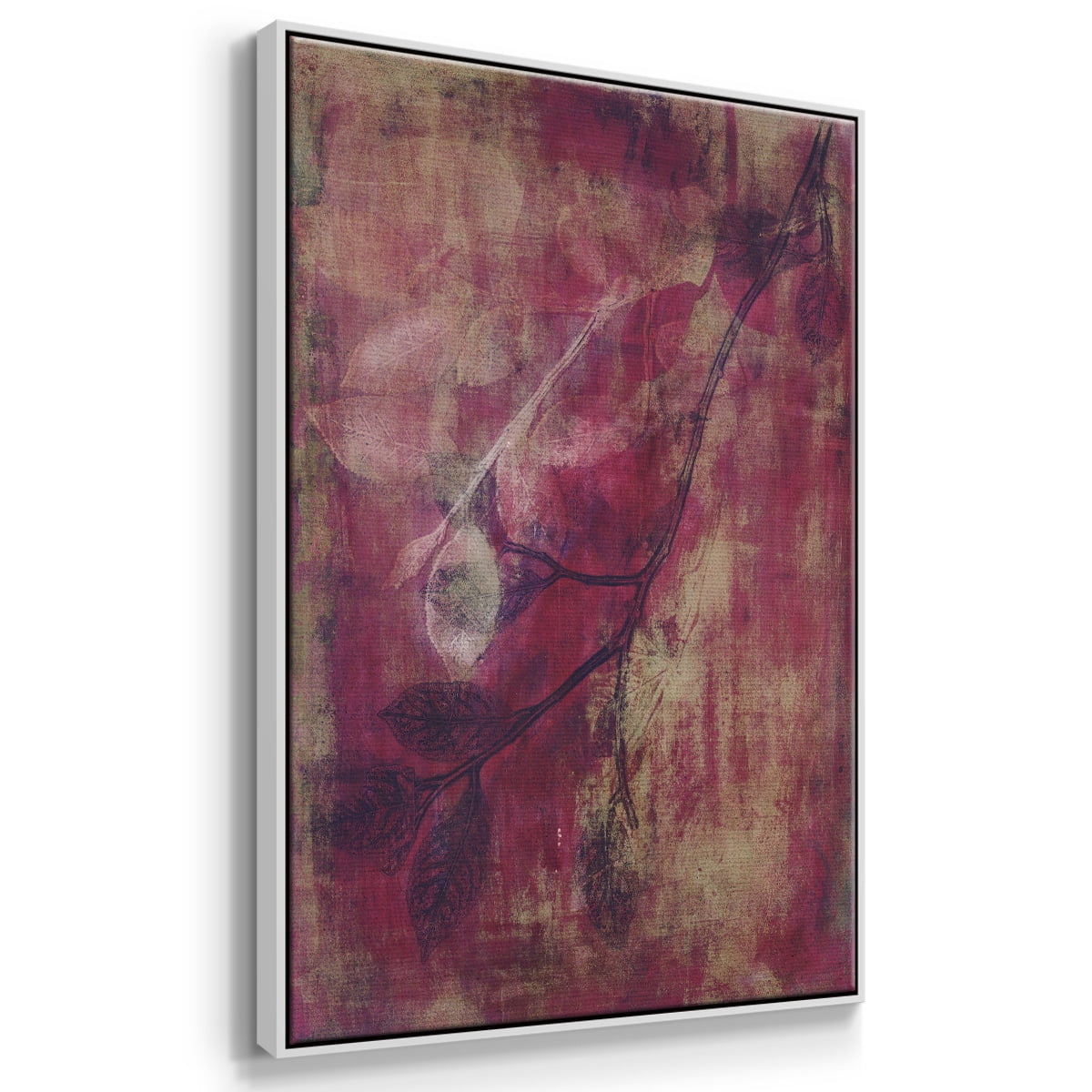 Branching Out XVII Framed Premium Gallery Wrapped Canvas - Ready to Hang - 25 x 37 - White Floating Frame