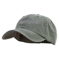 thumbnail image 2 of Gramps Embroidered Big Size Washed Pigment Dyed Cap - Olive XL-3XL, 2 of 5