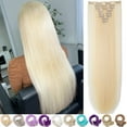 thumbnail image 2 of SEGO Clip in Hair Extensions Full Head Thick Long Straight/Curly Wave Hair 8 pieces 18 clips, 2 of 8