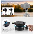thumbnail image 2 of Tripod Leveling Base Photography Camera Tripod Head Aluminum Alloy Camera Leveler Bubbler Level Adjusting Plate 15° Inclination with 3/8 Inch Mounting Screw Compatible with Canon Nikon Sony DSLR, 2 of 6