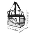 1Pc Cross Body Bag Tote Transparent Jelly Bag One Shoulder Pouch PVC ...